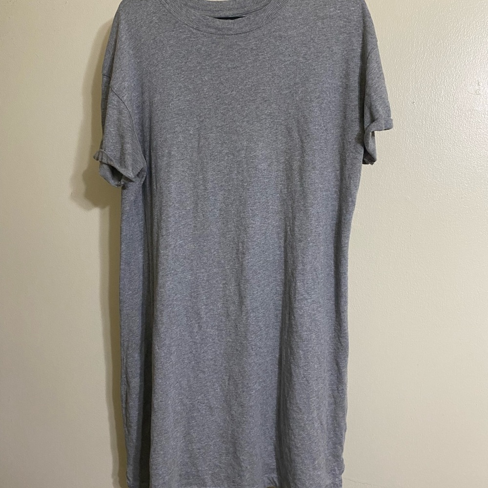 Time and Tru Gray Short Sleeve T-shirt Dress